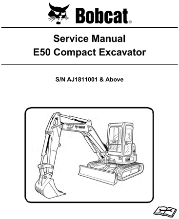 Bobcat E50 Compact Excavator Service Repair Manual