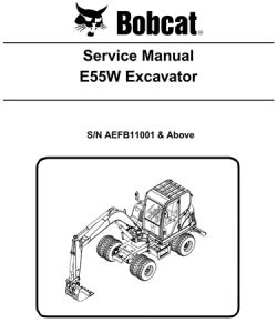 Bobcat E55W Compact Excavator Service Repair Manual