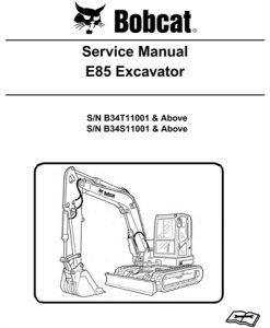 Bobcat E85 Excavator Service Repair Manual