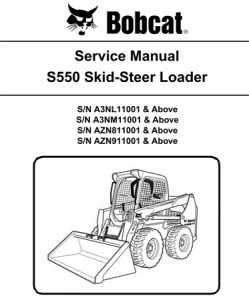 Bobcat S550 Skid-Steer Loader Service Repair Manual