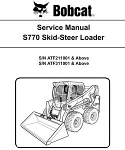 Bobcat S770 Skid-Steer Loader Service Repair Manual