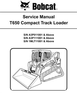 Bobcat T650 Compact Track Loader Service Repair Manual