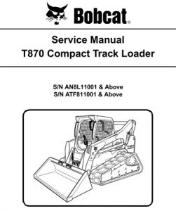 Bobcat T870 Compact Track Loader Service Repair Manual