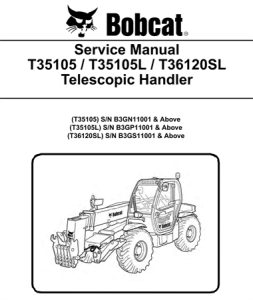 Bobcat T35105, T35105L, T36120SL Telescopic Handler