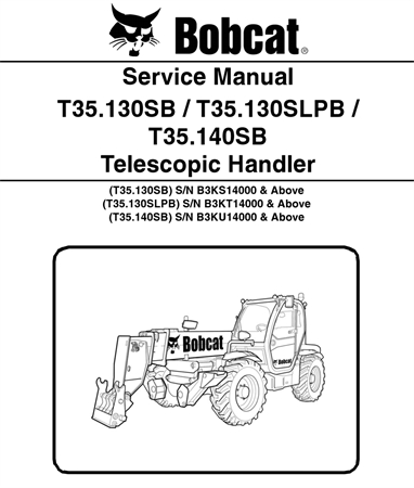 Bobcat T35.130SB, T35.130SLPB, T35.140SB Telescopic Handler