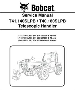 Bobcat T41.140SLPB, T40.180SLPB Telescopic Handler