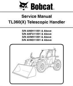 Bobcat TL360(X) Telescopic Handler Service Repair Manual