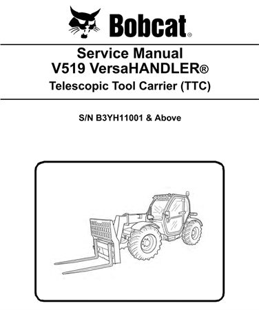 Bobcat V519 VersaHandler Telescopic Tool Carrier (TTC)