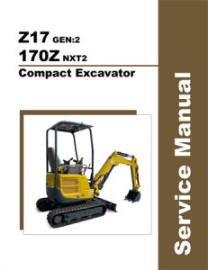 Gehl Z17 GEN:2, 170Z NXT2 Compact Excavator Service Repair Manual