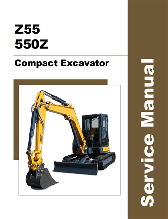 Gehl Z55, 550Z Compact Excavator Service Repair Manual