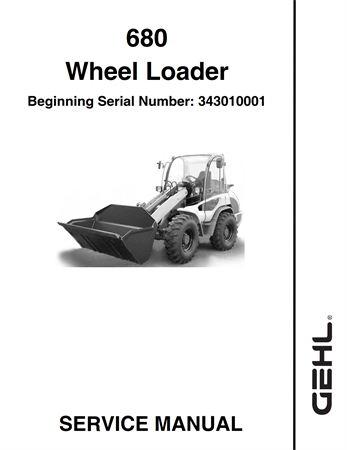 Gehl 680 Wheel Loader Service Repair Manual