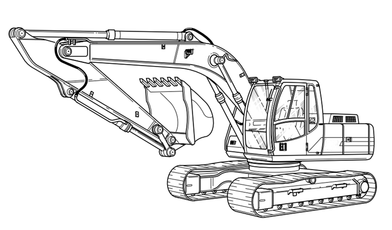 Doosan DH320LC Excavator Hydraulic & Electrical Schematic