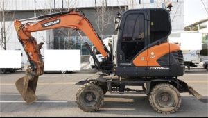 Doosan DX55W Excavator Hydraulic & Electrical Schematic