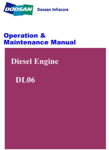 Doosan DL06 Diesel Engine Operation & Maintenance Manual