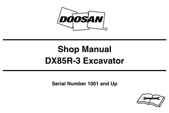 Doosan DX85R-3 Excavator Service Repair Manual