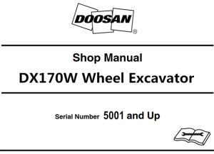 Doosan DX170W Wheel Excavator Service Repair Manual