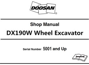 Doosan DX190W Wheel Excavator Service Repair Manual