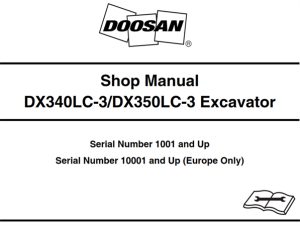 Doosan DX340LC-3/DX350LC-3 Excavator Service Repair Manual