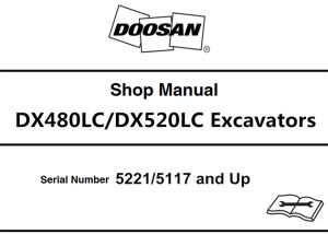 Doosan DX480LC/DX520LC Excavators Service Repair Manual