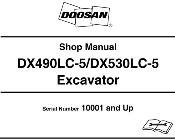 Doosan DX490LC-5/DX530LC-5 Excavator Service Repair Manual