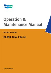 Doosan DL06K Tier4 Interim Diesel Engine Operation & Maintenance Manual