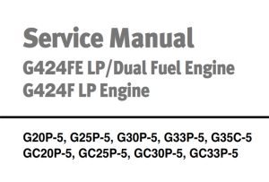 Doosan Forklift G424FE LP/Dual Fuel Engine, G424F LP Engine