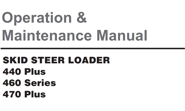 Doosan 440 Plus, 460 Series, 470 Plus Skid Steer Loaders