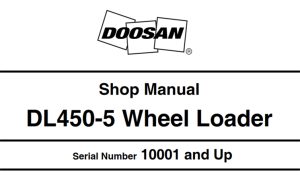 Doosan DL450-5 Wheel Loader Service Repair Manual