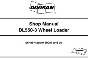 Doosan DL550-3 Wheel Loader Service Repair Manual