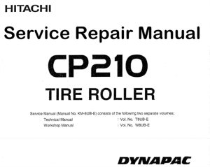 Hitachi CP210 Tire Roller Service Repair Manual