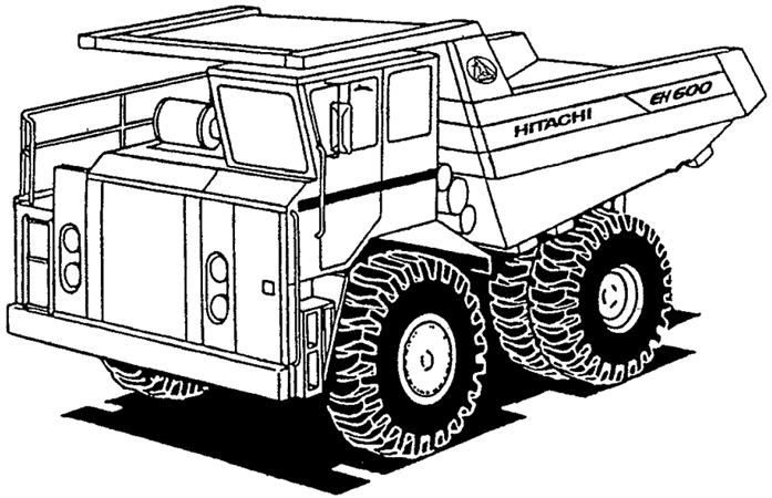 Hitachi EH600 354TD Rigid Dump Truck Operator's Manual