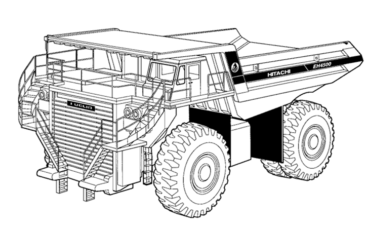 Hitachi EH4500-2 411MD/412MD/413MD Rigid Dump Truck Service Repair Manual