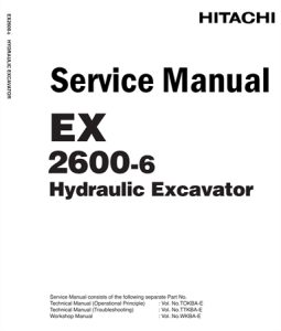 Hitachi EX2600-6 Hydraulic Excavator Service Repair Manual