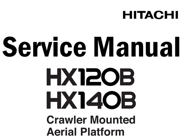 Hitachi HX120B, HX140B Crawler Mounted Aerial Platform