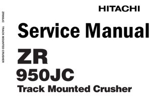 Hitachi ZR950JC Track Mounted Crusher Service Repair Manual