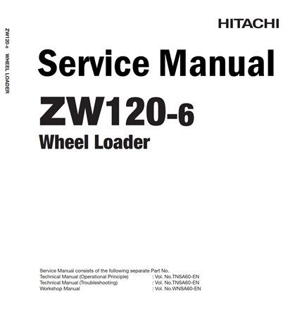 Hitachi ZW120-6 Wheel Loader Service Repair Manual