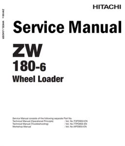 Hitachi ZW180-6 Wheel Loader Service Repair Manual