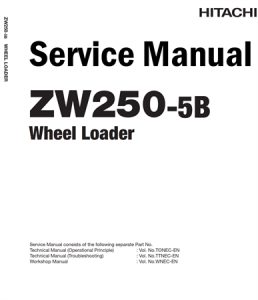 Hitachi ZW250-5B Wheel Loader Service Repair Manual