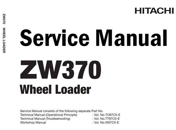 Hitachi ZW370 Wheel Loader Service Repair Manual