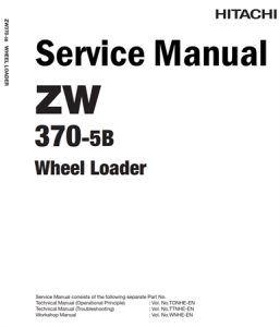 Hitachi ZW370-5B Wheel Loader Service Repair Manual