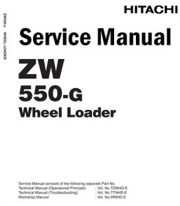 Hitachi ZW550-G Wheel Loader Service Repair Manual