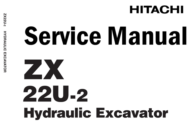 Hitachi ZX22U-2 Hydraulic Excavator Service Repair Manual