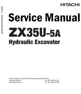 Hitachi ZX35U-5A Hydraulic Excavator Service Repair Manual