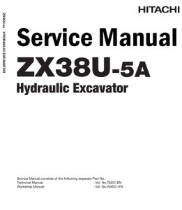 Hitachi ZX38U-5A Hydraulic Excavator Service Repair Manual