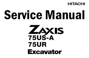 Hitachi ZAXIS 75US-A, ZAXIS 75UR Excavator Service Repair Manual