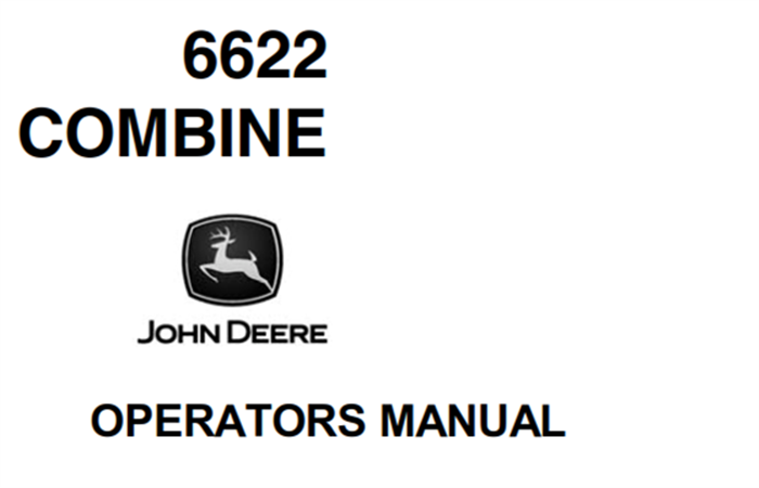 John Deere 6622 Combine Operator's Manual