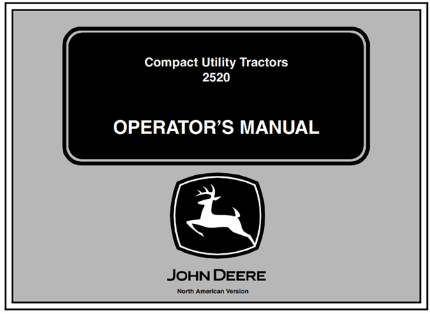 John Deere 2520 Compact Utility Tractor Operator's Manual