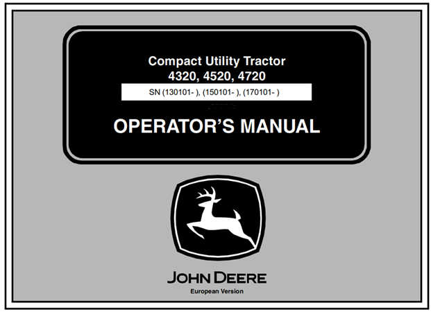 John Deere 4320, 4520, 4720 Compact Utility Tractors