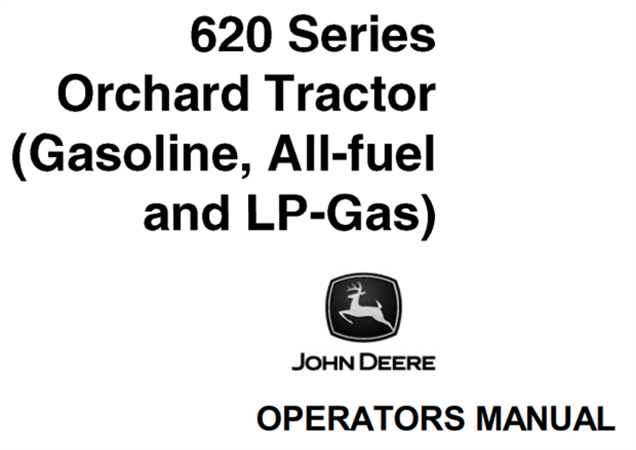 John Deere 620 Series Orchard Tractor