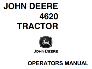 John Deere 4620 Tractor Operator's Manual